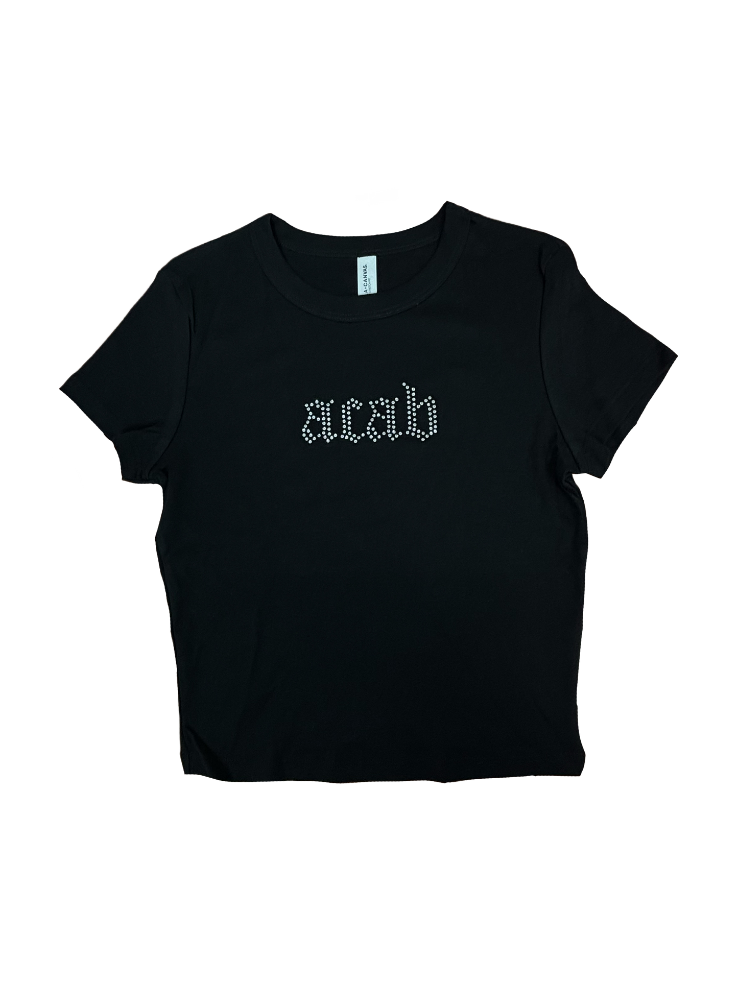 acab rhinestone Baby Tee