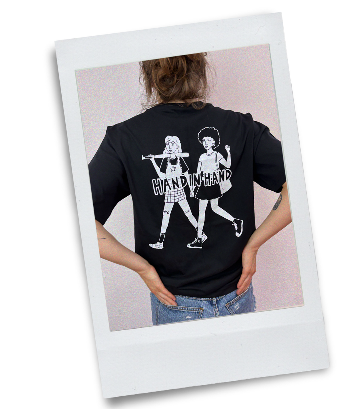 "Hand in Hand" Shirt Black