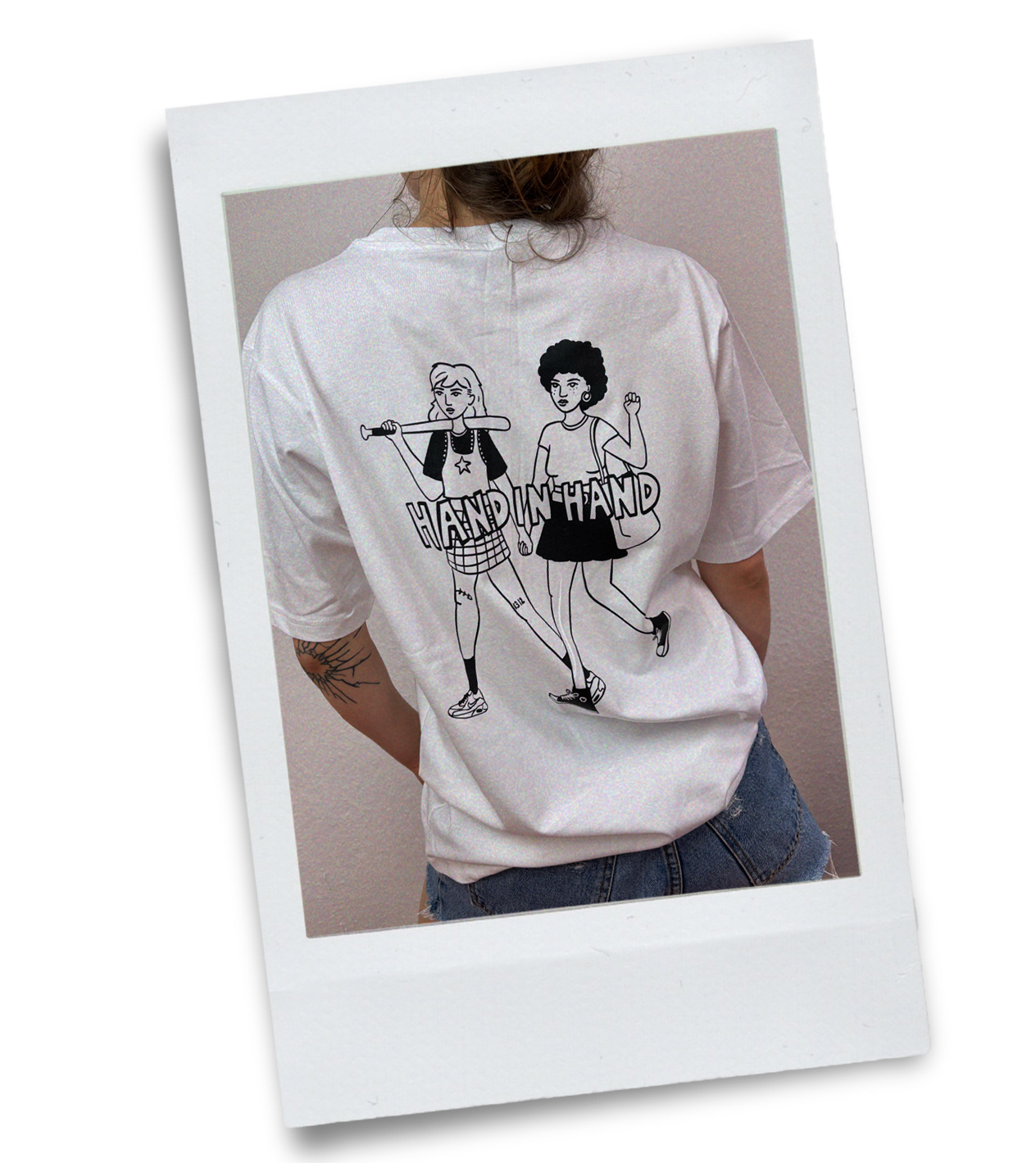 "Hand in Hand" Shirt White