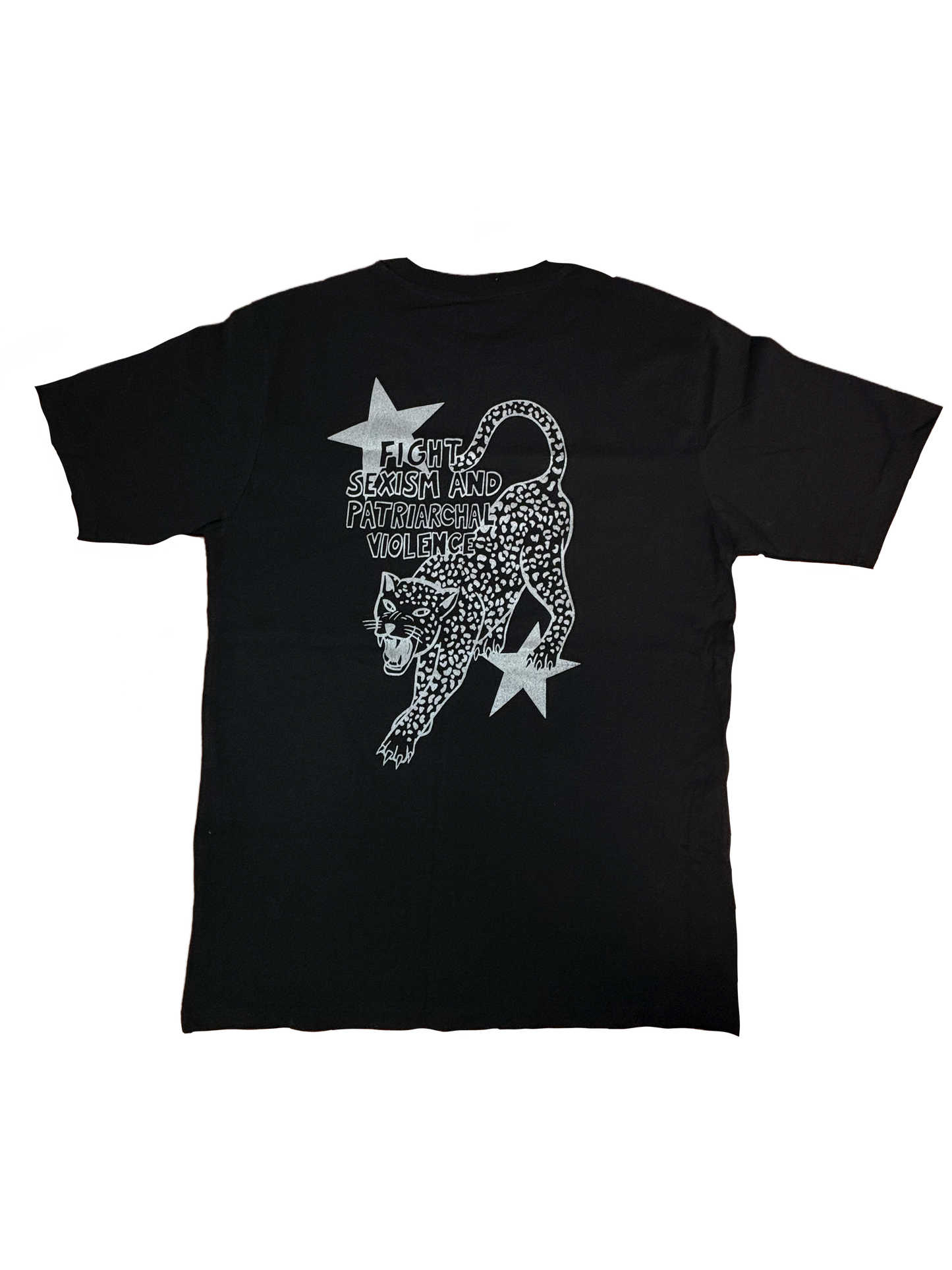 "Smash the Boys Club" Oversized T-shirt with Glitter Print