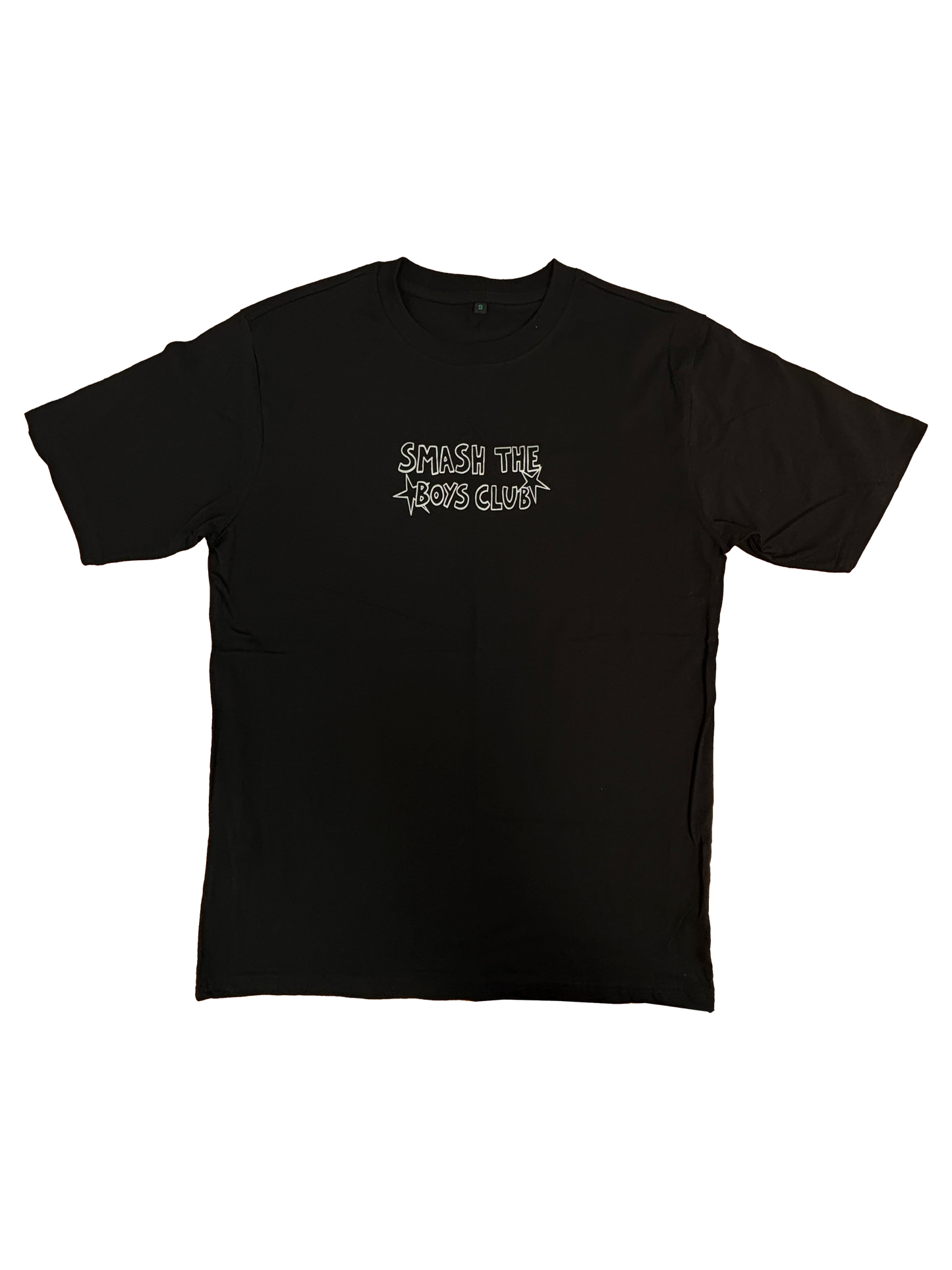 "Smash the Boys Club" Oversized T-shirt with Glitter Print