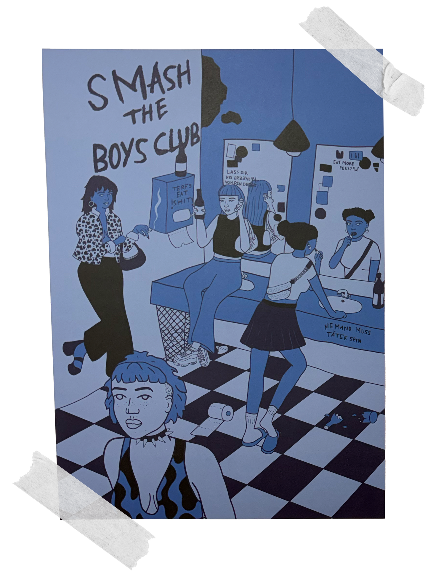 "Smash the Boys Club" - Print (blue)